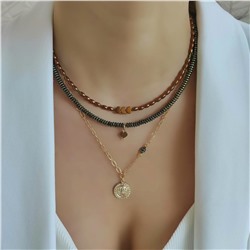 Сет зелёные и коричневые оттенки гематита