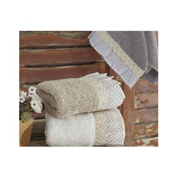 Махровые Полотенца с Вышивкой 30x50 см 3 шт/уп Stella Gri - EcoCotton