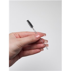 Щёточки для бровей и ресниц, набор - 50 шт., 9.5 см, чёрная, прозрачная