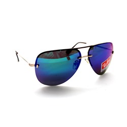 Реплика Ray-Ban 007 золото сине-зеленый