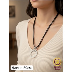 Кулон на кожаном шнурке "Женская грация" Арт КШ2130/03