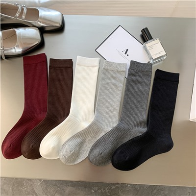 Autumn Japanese socks, mid-length, wholesale