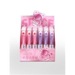 Зубная щётка для взрослых iLikeGift "Cosmonaut smile" (21 см), шоу-бокс 24 шт.