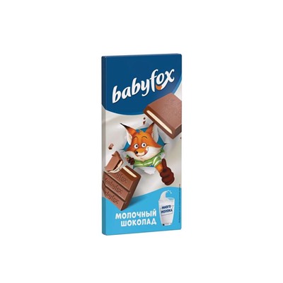 «BabyFox», молочный шоколад, 90 г