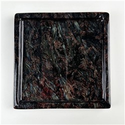 Радуга Самоцветов Блюдо из Арфведсонита (Нуумит)