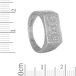 Перстень с фианитами ТФКЕ.124ФТ-