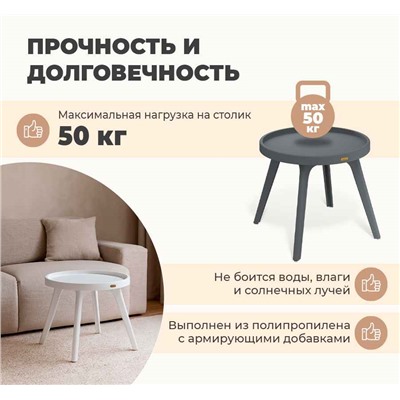 Столик журнальный SHT-CT97
                        тёмно-серый