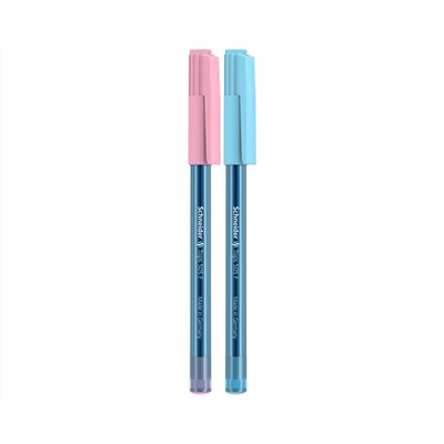 Ручка шариковая Schneider "Tops 505 F Bubble Gum" синяя, 0,8мм, прозрачный корпус