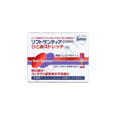 Sante Soft Santear Hitomi Stretch Мягкие глазные капли для контактных линз 4 ...11