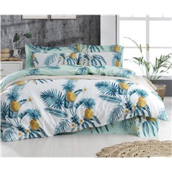 2 сп. Евро Комплект Постельного Белья CustomAnanas  Beyaz