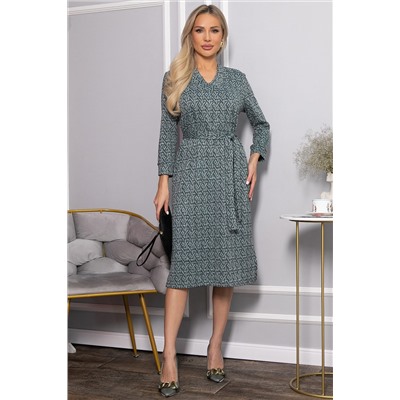 Платье с поясом Лаконичный стиль (мятное) П14518-19М