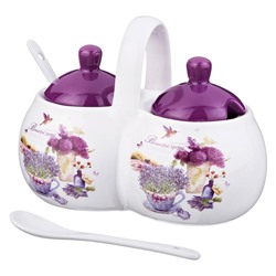 БАНКА 2 СЕКЦИИ AGNESS "ЛАВАНДОВАЯ ВЕСНА" 17*10*13 СМ  / 2х320 МЛ (КОР=24ШТ.)