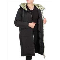2166 BLACK Пальто зимнее женское MONGEDI (200 гр. холлофайбера)