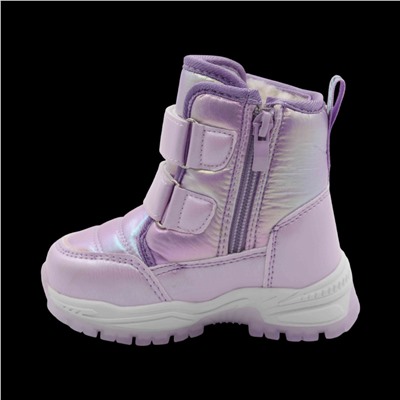 Ботинки на меху С7719-13 фиолетовые