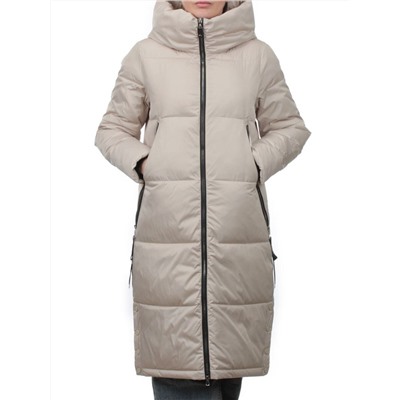 868 LT. BEIGE Пальто зимнее женское (170 гр. холлофайбер)