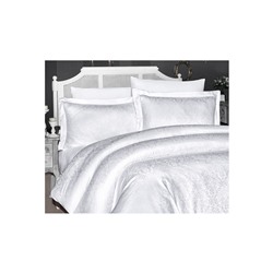 Сатиновое Постельное Белье Евро 2 сп. JACQUARD SATEN First Choice