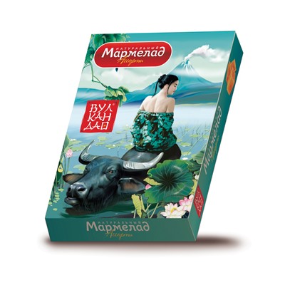 Вулкан Дао натуральный мармелад 300 г - 14 шт/короб