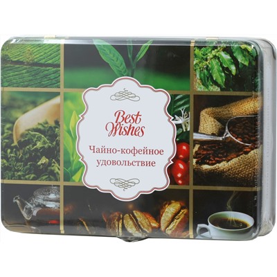 Cafe Esmeralda. Новый год. Подарочный набор (кофе зерновой и черный чай) 300 гр. жест.банка