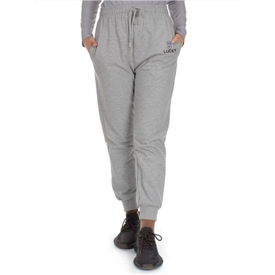 Q-02 GRAY Брюки спортивные женские (85% хлопок, 15% полиэстер)