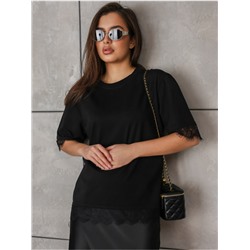 Футболка "Лейс" черный женская