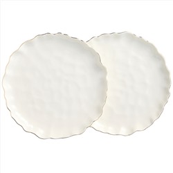 НАБОР ТАРЕЛОК ОБЕДЕННЫХ LEFARD "CHARM" 2 ШТ., 26,5*3 СМ (С ЗОЛОТОЙ ЛИНИЕЙ)