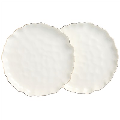 НАБОР ТАРЕЛОК ОБЕДЕННЫХ LEFARD "CHARM" 2 ШТ., 26,5*3 СМ (С ЗОЛОТОЙ ЛИНИЕЙ)