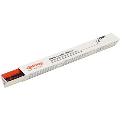 Рапидограф Rotring 0.35 мм,  пластик. корпус, картридж с чернилами