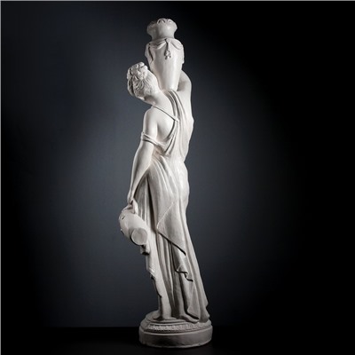 Фигура гипс «Девушка с кувшином», белый, 140 см