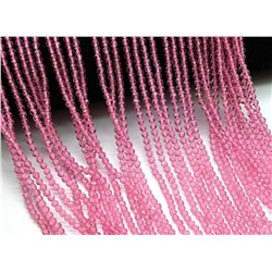 Бусины из шпинели шарик гр.3мм цв.розовый, 35см, 125 бусин