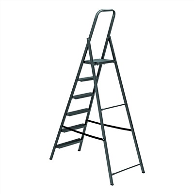 Стремянка 6 ступеней, компактная, стальная Сибртех
