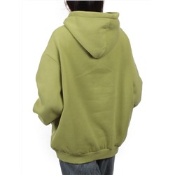 2214 LIGHT GREEN Толстовка женская (85% хлопок, 10% полиэстер, 5% спандекс)