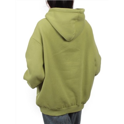 2214 LIGHT GREEN Толстовка женская (85% хлопок, 10% полиэстер, 5% спандекс)