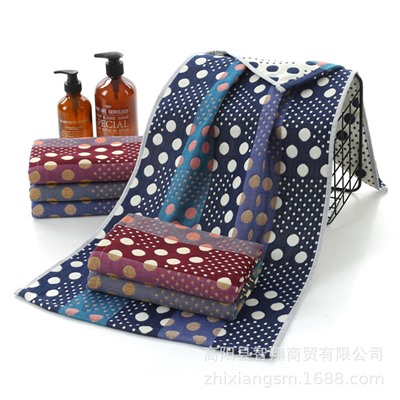 Zhiyang New Product Avi bamboo cotton four -layer colorful gauze noodle napkin breathable soft skin gauze towel wholesale