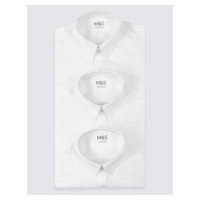 3pk Boys' Slim Fit Easy Iron School Shirts (2-16 Yrs)