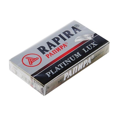 Сменные лезвия классические  Rapira "Платина Люкс", 5 шт