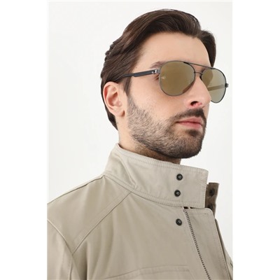 Okulary przeciwsłoneczne męskie z polaryzacją i powłoką Revo kolor czarny