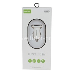 АЗУ 1 USB выход 18W Quick Charge (5V-4.0A/9V-2.0A/12V-1.5A) MAIMI CC112 (белый)