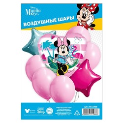 Набор воздушных шаров "С Днем Рождения", Минни Маус