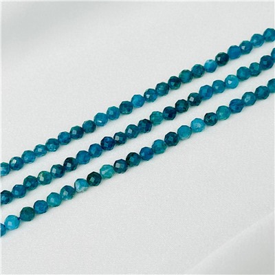 Радуга Самоцветов Бусины для рукоделия из Апатита огранка (Бразилия)