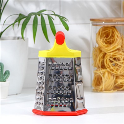 Тёрка шестигранная Доляна «Деревушка», 20×10 см, МИКС