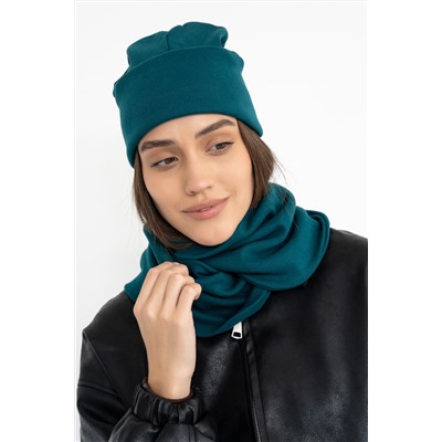 Шапка 25-608L11 изумруд
