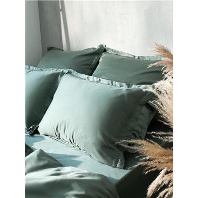 Наволочка SL Home Tencel 50*70+3 см , цв. оливковый