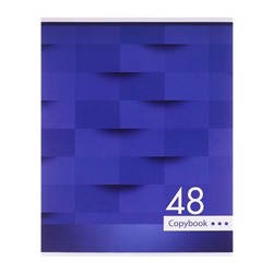 Тетрадь 48 листов в клетку Calligrata «Мозаика», обложка мелованный картон, блок №2, белизна 75% (серые листы), МИКС