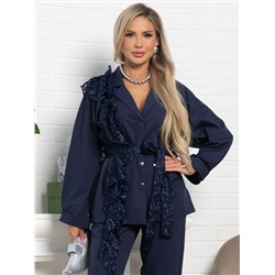 Костюм брючный Стилизация (темно-синий) К15331-4М