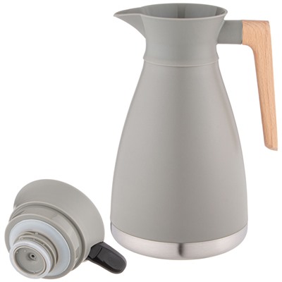 ВАКУУМНЫЙ КУВШИН (ТЕРМОС) AGNESS ИЗ НЕРЖ.СТАЛИ 1,5Л ЦВЕТ СЕРЕБРО