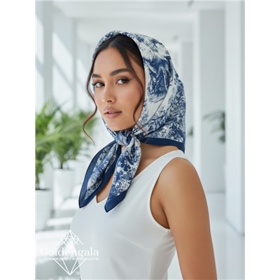 Косынка шелковая с принтом Арт 25183/008