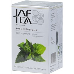 JAF TEA. Pure Infusions. Перечная мята 30 гр. карт.пачка, 20 пак.
