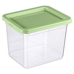 Контейнер для продуктов прямоугольный 2,5 л, 190х153х144 мм (зеленый) 222131518/08