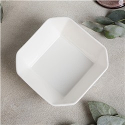 Салатник Magistro «Квадрат Бланш», 380 мл, 12.5 см, фарфор, белый