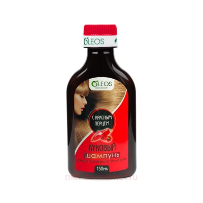 Олеос луковый шампунь с крас. перцем для всех типов волос 150 мл N 1